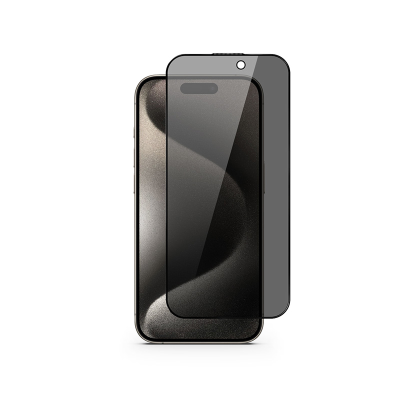 Epico Edge to Edge Privacy Glass IM iPhone 15 Pro - s aplikátorem