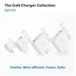 Epico GaN 100W, 1xUSB, 2x USB-C nabíječka