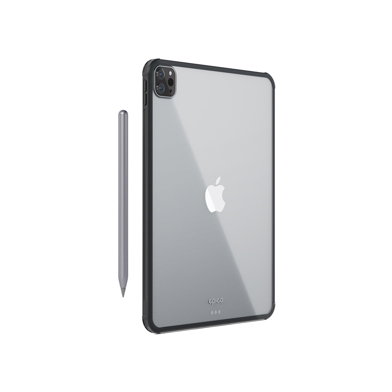 Epico Hero Case iPad Pro 12,9" (3.-6. gen)/Air 13" (M2-M4) - transparentní/černá