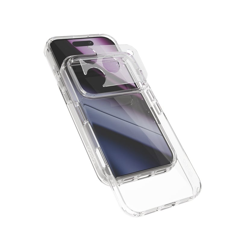 Epico Hero Case pre iPhone 17 Pro/18 Pro – ultralahké puzdro – priehľadné (popruhy na krk a ochrana modulu fotoaparátu)