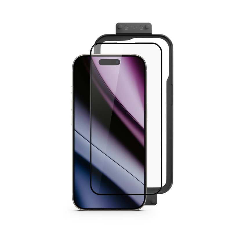 Epico ImpactBuffer Glass 3D pre iPhone 16 Pro s inštalačným rámom