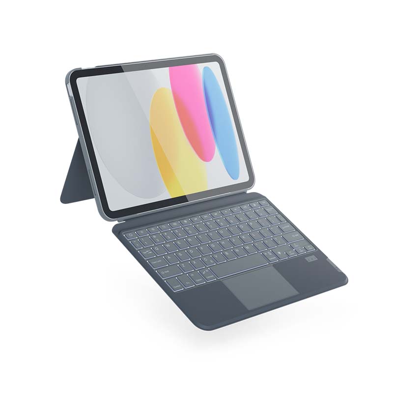 EPICO Klávesnice s pouzdrem pro Apple iPad iPad Pro 11" (2018/2020/2021/2022)/iPad AIR 10,9"/10,9" M1 - ČEŠTINA - šedá