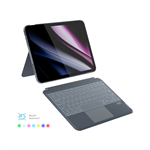 EPICO klaviatura su deklu Apple iPad iPad Pro 11" (2018/2020/2021/2022)/iPad AIR 10,9"/10,9" M1 - ČEKIJA - pilkas