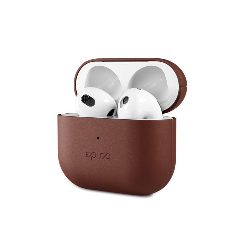 Epico Leather Case Airpods 3 - hnědá