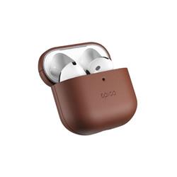 Epico Leather Case Airpods 4 - hnědá