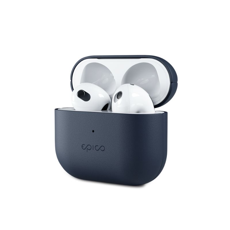 Epico Leather Case Airpods 4 - modrá