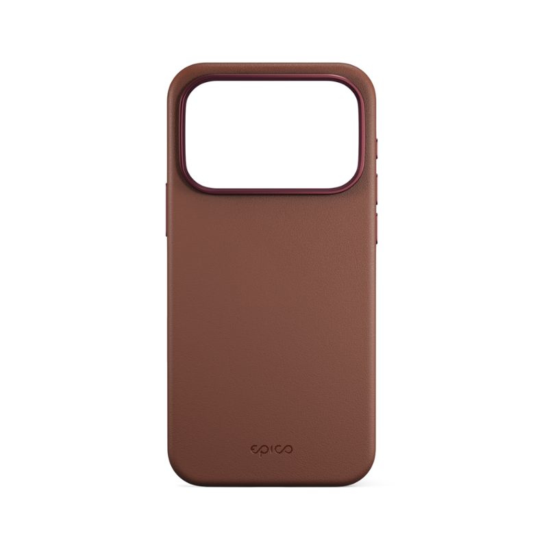 Epico Leather Pro Mag+ Case | iPhone 17 Pro Max | hnědá | Qi2 & MagSafe kompatibilní (ochrana camera island)