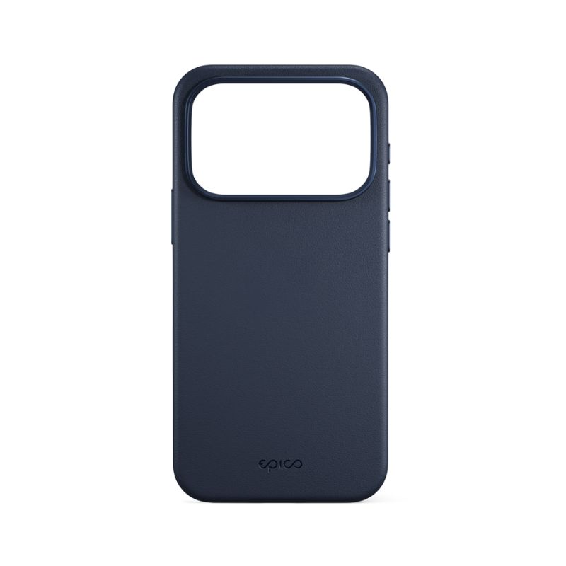 Epico Leather Pro Mag+ Case | iPhone 17 Pro | modré | kompatibilné s Qi2 a MagSafe (ochrana ostrova fotoaparátu)