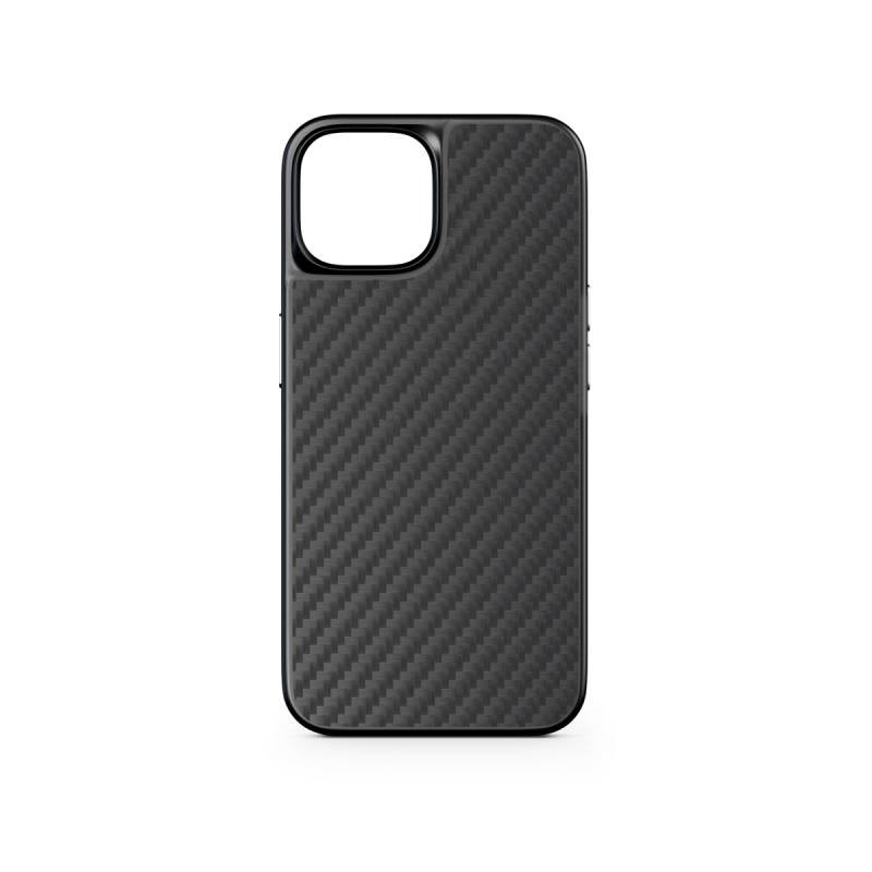 Epico Mag+ Hybrid Carbon Case - kompatibilný s MagSafe pre iPhone 15 Plus - čierny