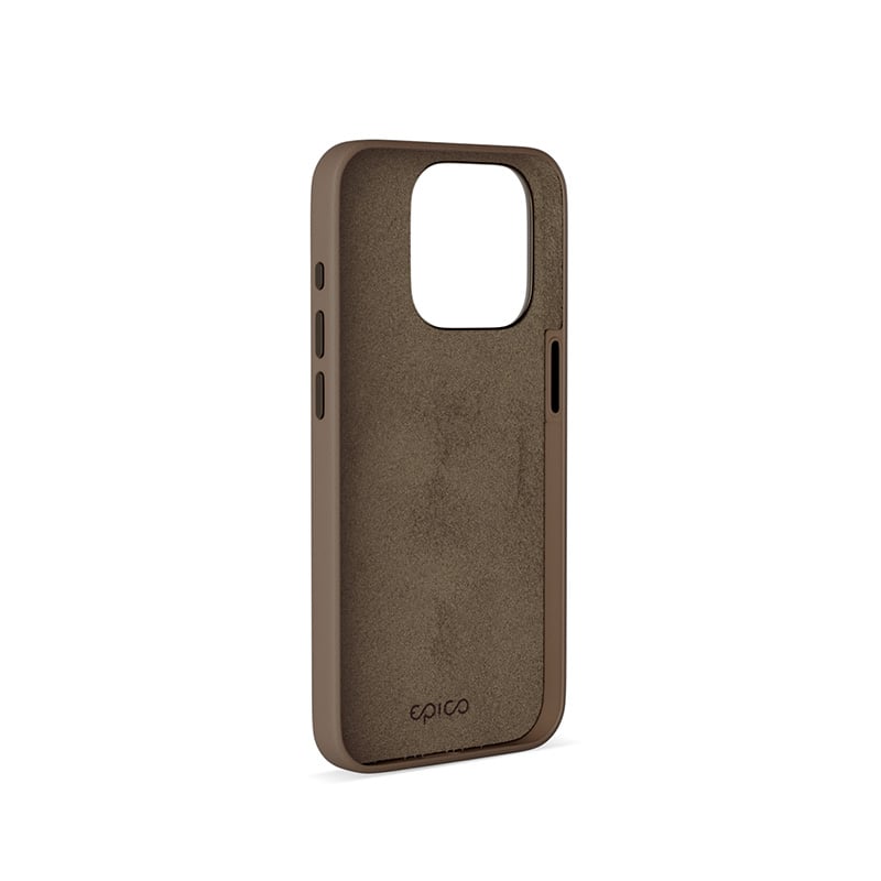 Epico Mag+ Kožený kryt na iPhone 15 Pro - pieskový
