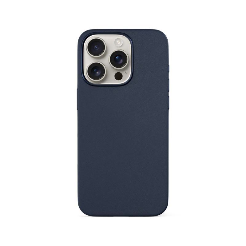 Epico Mag+ Leather Case iPhone 16 Pro - modrá
