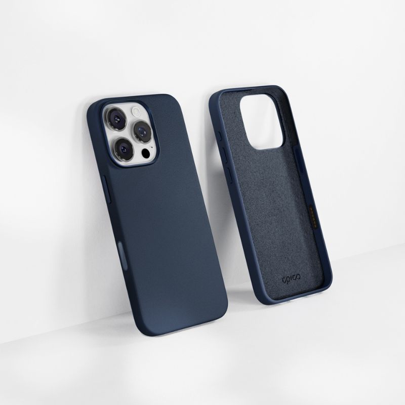 Epico Mag+ Leather Case iPhone 16 Pro - modrá