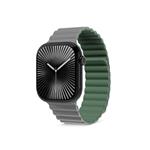 Epico magnetický pásek pro Apple Watch 42/44/45mm - šedý/zelený