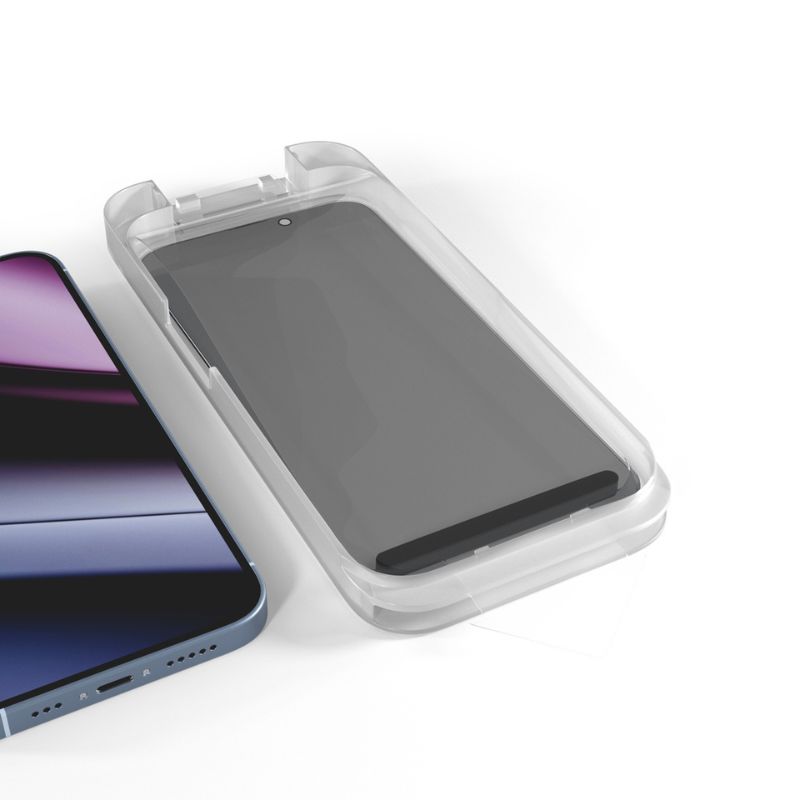Epico Privacy Glass 3D Ultra-Wide Cover s aplikátorom na prach pre iPhone 13/13 Pro/14/16e