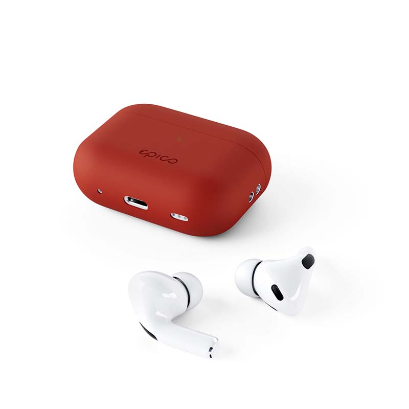 EPICO silikonové pouzdro pro Airpods Pro 2 - červené