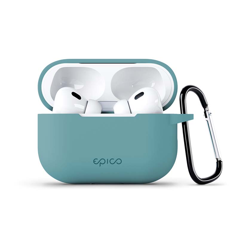 Epico silikonové pouzdro s karabinou | AirPods Pro 3 | fialová | bezpečnostní karabina