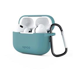 Epico silikonové pouzdro s karabinou | AirPods Pro 3 | tmavě modrá | bezpečnostní karabina