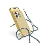 EPICO silikonový kryt se šňůrkou pro iPhone 14 Plus (6,7") - písková