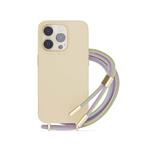 EPICO silikonový kryt se šňůrkou pro iPhone 14 Pro (6,1") - růžová