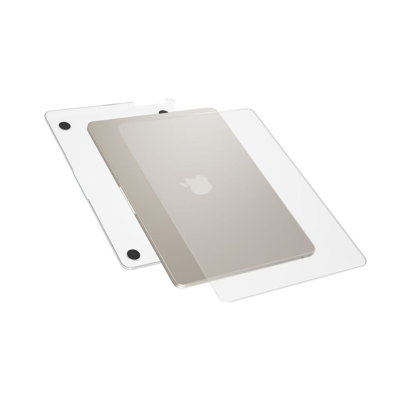 Epico Slim Shell pre Macbook Air 15" M2/M3/M4 (A2941/A3114) - matný priehľadný