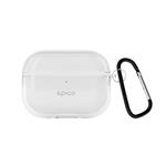 Epico transparentní pouzdro s karabinou AirPods Pro 3 - bílá transparentní