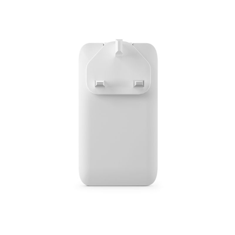 Epico Travel UltraBoost Flat GaN 65W síťový adaptér EU65 | 2× USB-C, 1× USB-A | bílá | zástrčky pro EU, UK, AU & US