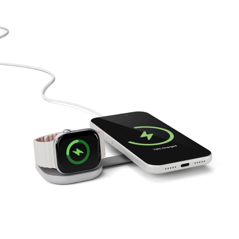 Epico UltraBase Qi2 25W 3in1 Fold Metal Mag+ Wireless Charger EF35 | Stříbrná