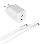 Epico UltraBoost EA45 45W GaN Power Fast Charger + 1,2m kábel USB-C - biely
