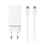 Epico UltraBoost EA65 65W GaN síťová rychlonabíječka + 1,2m kabel - bílá