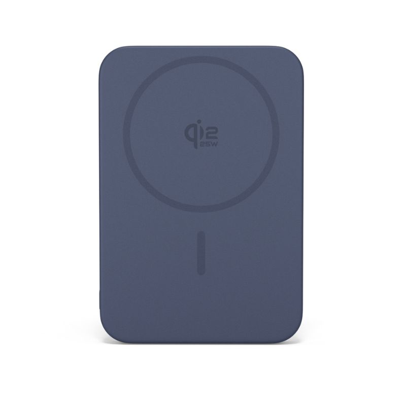 Epico UltraPack Qi2 25W Slim 5000mAh hliníková Mag+ bezdrátová powerbanka EM55 | temně modrá | MagSafe kompatibilní
