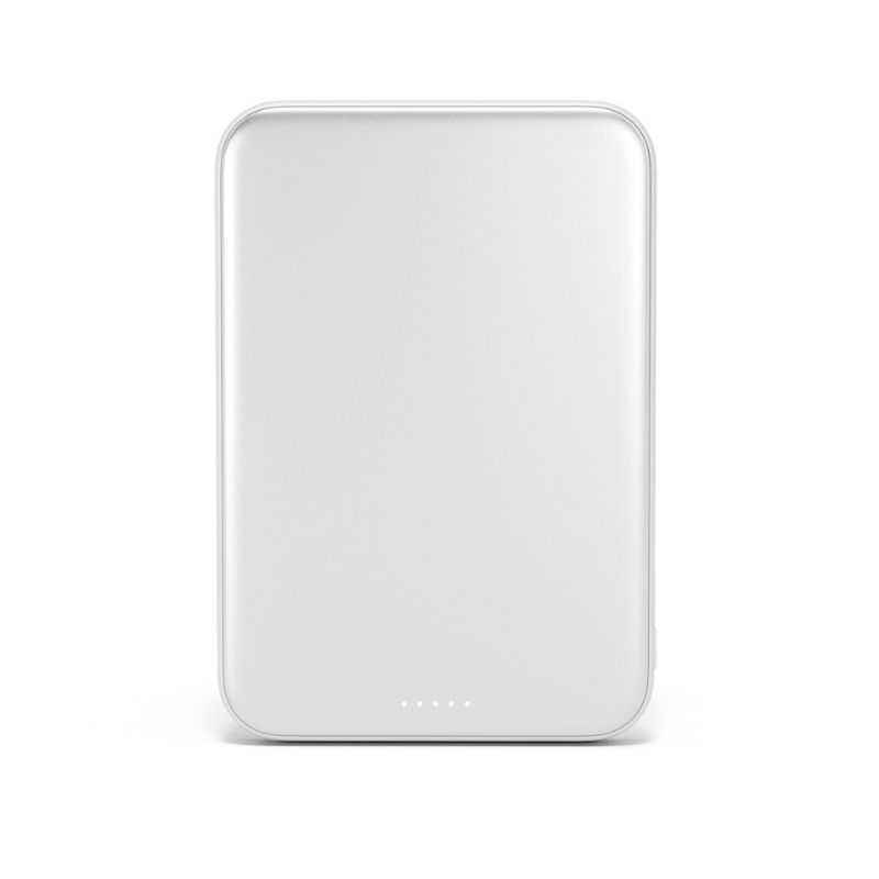 Epico UltraPack Qi2 25W Slim 5000mAh hliníková Mag+ bezdrôtová powerbanka EM55 | strieborná | MagSafe kompatibilná