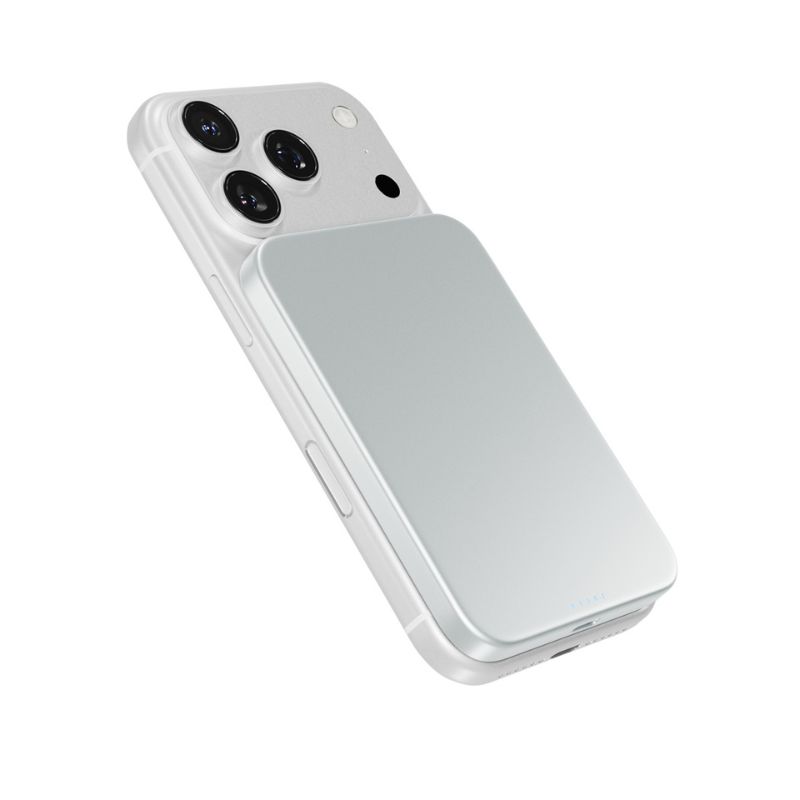 Epico UltraPack Qi2 Slim 5000mAh hliníková Mag+ bezdrôtová powerbanka EM51 | strieborná | bezdrôtové nabíjanie 15W