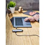 Epico USB-C HUB SLIM (4K HDMI a Ethernet) - vesmírne sivý, čierny kábel
