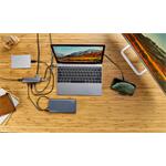 Epico USB-C HUB SLIM (4K HDMI a Ethernet) - vesmírne sivý, čierny kábel