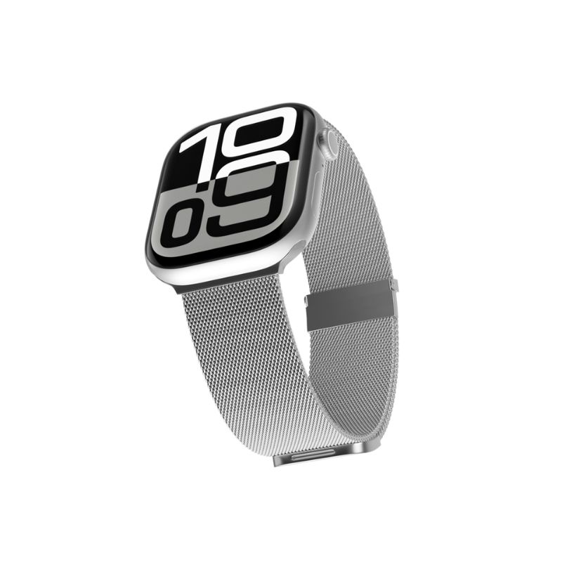 Epico Watch Strap Milanese+ 38/40/41 mm – strieborný