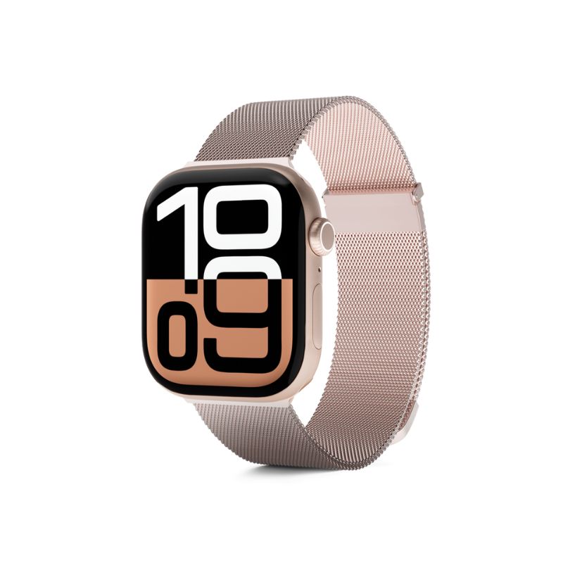 Epico Watch Strap Milanese+ 42/44/45/49 mm - růžově zlatá