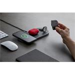 Epico Wireless Charging Base 3in1 černá PU kůže- space grey základna