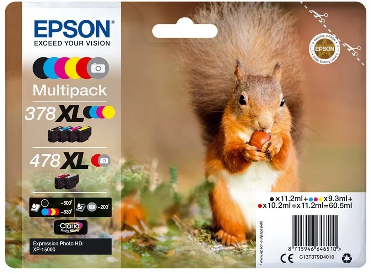Epson 478XL Multipack - originál C13T379D4010