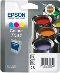 Epson T041 Inkoustová barevná pro Stylus C62, CX3200 - originální