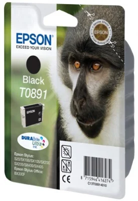 Epson T0891 Black 5,8ml pre Stylus S20/SX100/SX200/SX400 - originálne C13T08914011