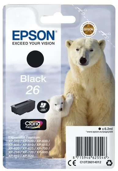 Epson T2601 čierna - originál C13T26014012