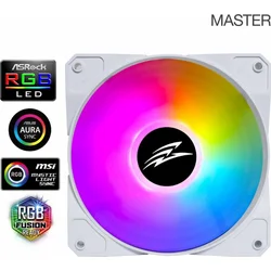 EVOLVEO 12FMW, ARGB, biely rám, 120mm ventilátor, master