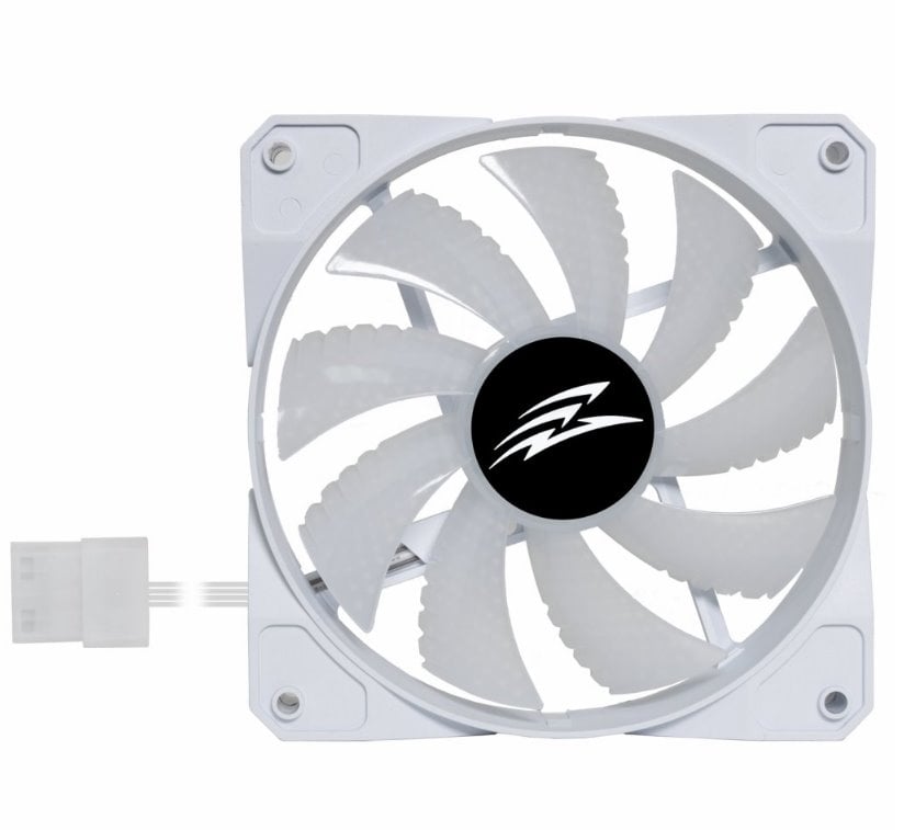EVOLVEO 12FSW, ARGB, bílý rám, ventilátor 120mm, slave