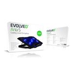 EVOLVEO Ania 5, chladicí podložka pro notebook, 5x ventilátor, modré podsvícení