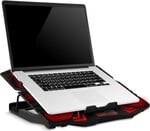 EVOLVEO Ania 5R, chladiaca podložka pre notebook, 5 ventilátorov, červené podsvietenie
