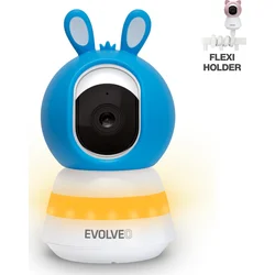 EVOLVEO Baby Monitor LUX- Inteligentná 360° video pestúnka s nočným videním, detekciou plaču a pohybu, modrá