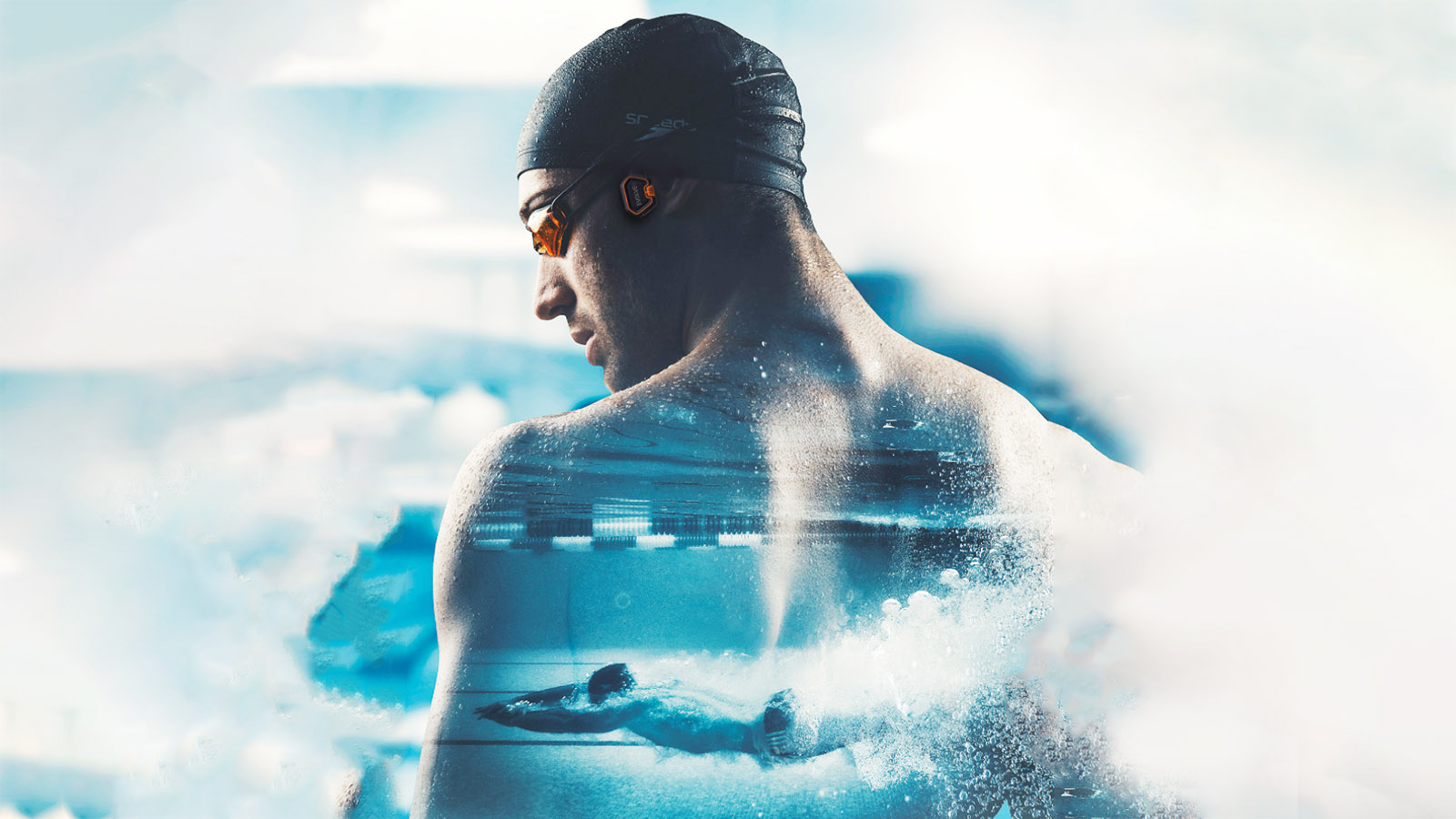 EVOLVEO BoneSwim MP3 16GB sivá