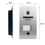 EVOLVEO DoorPhone ID-2, 2-vodičový videotelefón pre dva byty s podporou RFID, odtlačkov prstov a ONVIF