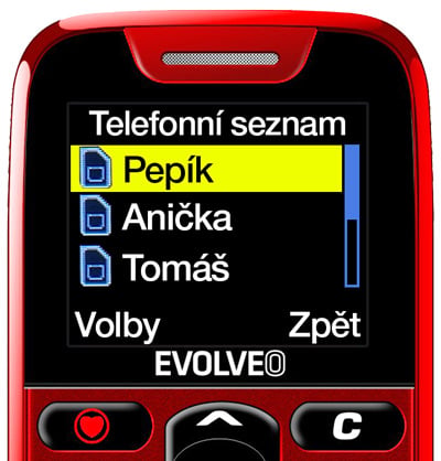 EVOLVEO EasyPhone červený