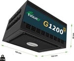 EVOLVEO G1200, napájací zdroj 1200 W, 80+ GOLD, ATX 3.1, PCIe 5.1, modulárny